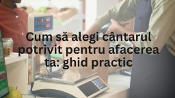 cântarul potrivit pentru afacerea ta